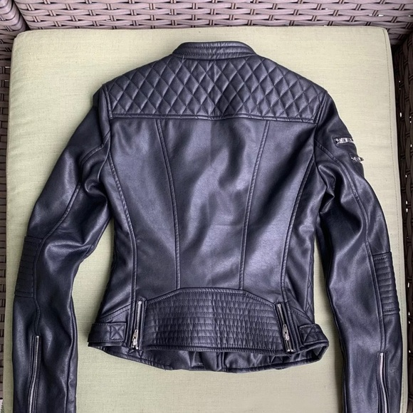 New Amisu Fox leather jacket size 4 - Picture 6 of 9